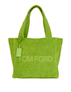 Beach Tote, Cotton, Green, MII, DB, 2*